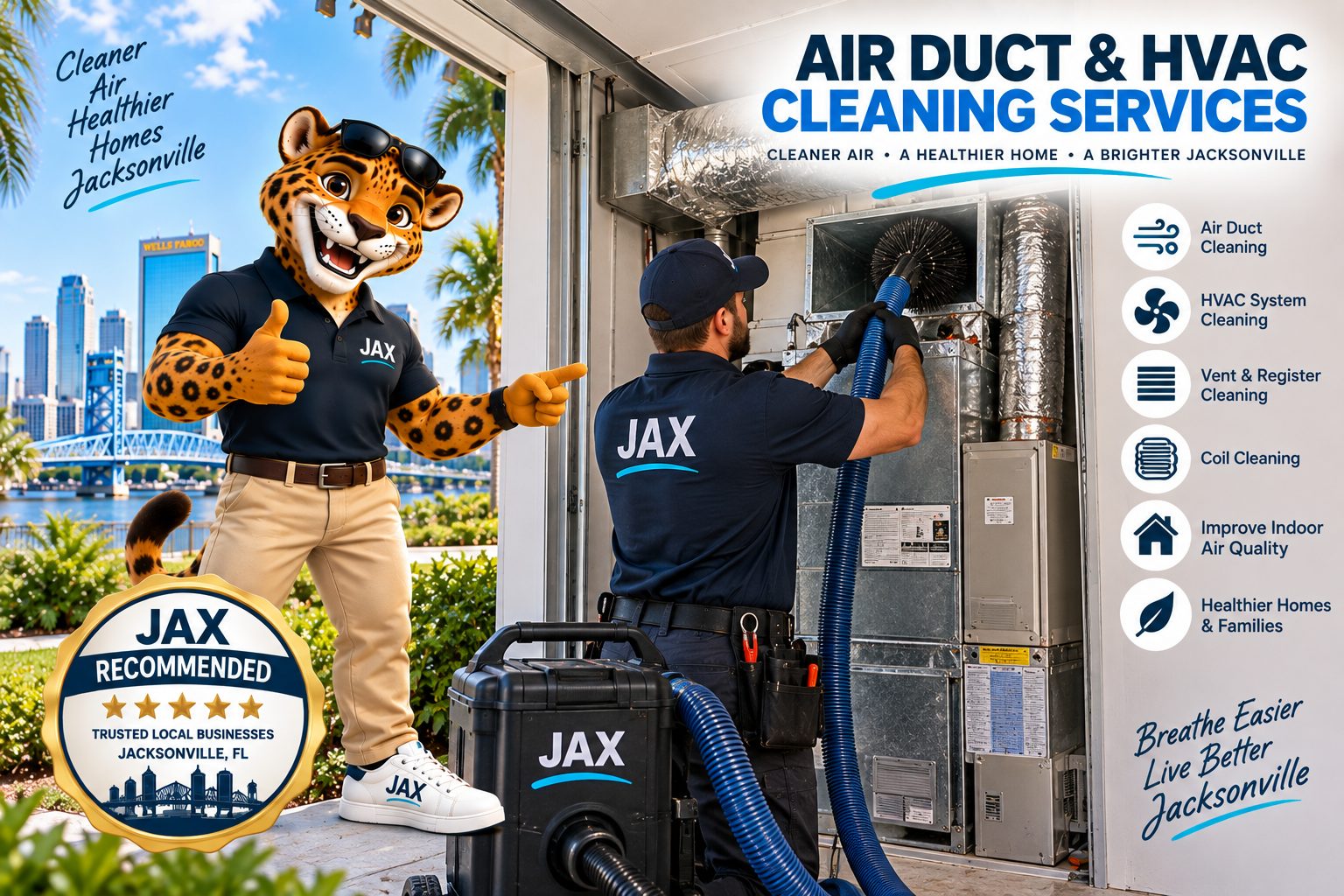 Air duct and HVAC cleaning in Jacksonville